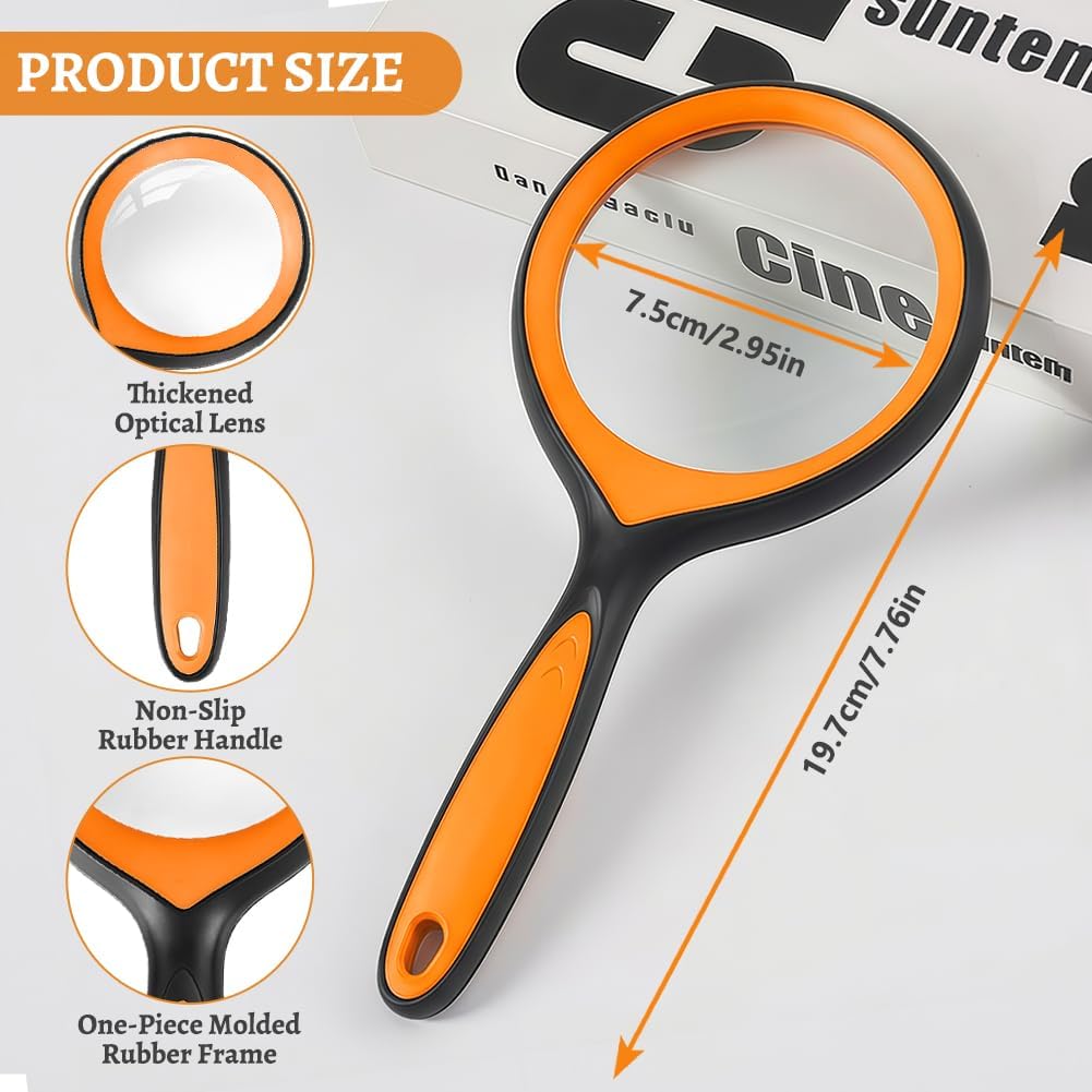 Thumbnail 1 de AMFUN Lente d'ingrandimento 10X - Portatile, Ergonomica e Versatile per Lettura, Artigianato e Osservazione