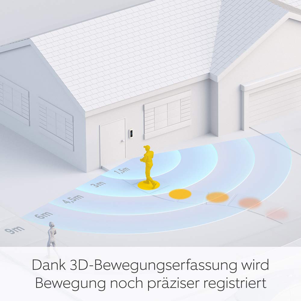 Detalle de Ring Videotürklingel Pro Kabel (kabelgebunden) + Netzteil – Klingel mit Kamera, 1536p HD und 3D-Bewegung