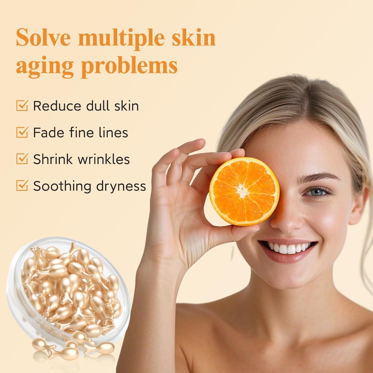 Thumbnail 1 de HKH serums02 Vitamin C Facial Serum Capsules, 38 Count, 30 mL