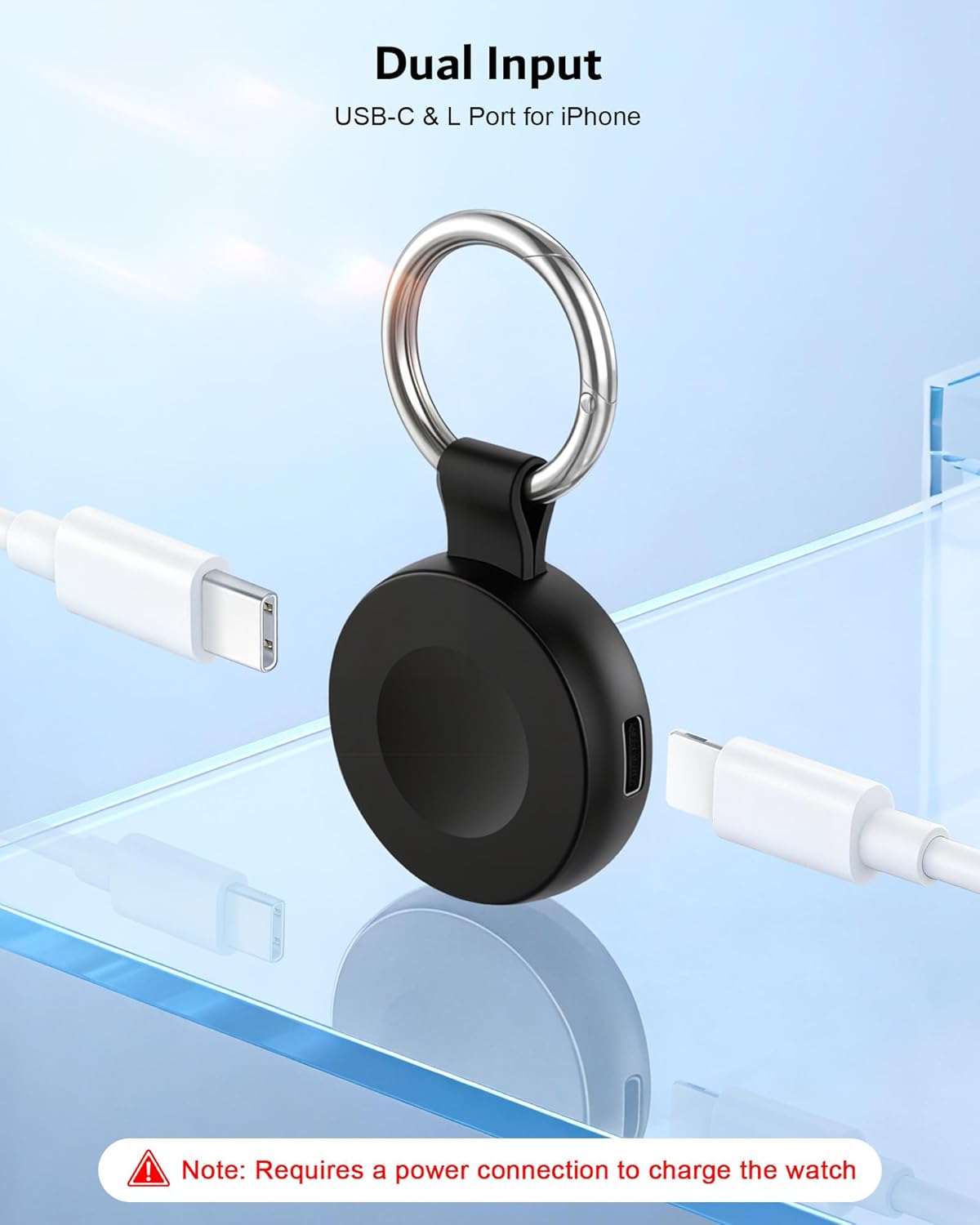 Thumbnail 2 de imo domio Magnetic Wireless Portable Charger for Apple Watch with Keyring