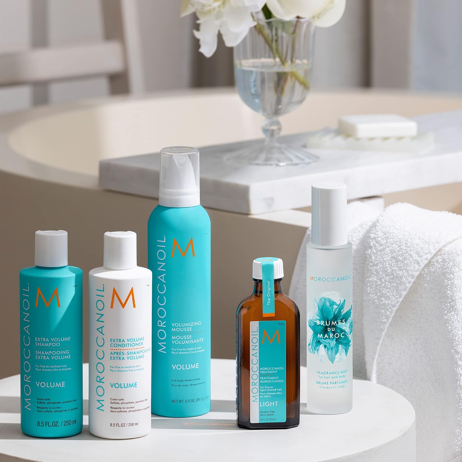 Detalle 2 de Moroccanoil Extra Volumen Shampoo (250 ml) – reinigt sanft und unterstützt mehr Fülle