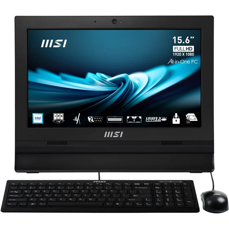 Detalle de MSI Pro AP162T N100: PC todo en uno táctil de 15,6" con 4 GB RAM y 256 GB SSD