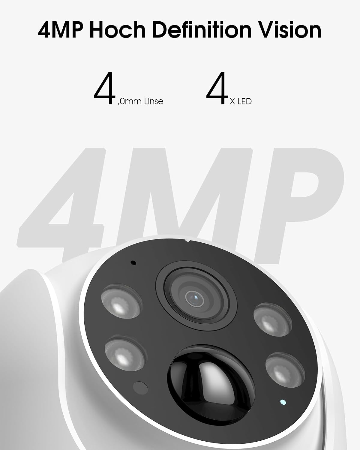 Detalle de ARCCTV Q1 bewakingscamera op zonne-energie, 4 MP en dualbandwifi voor buiten