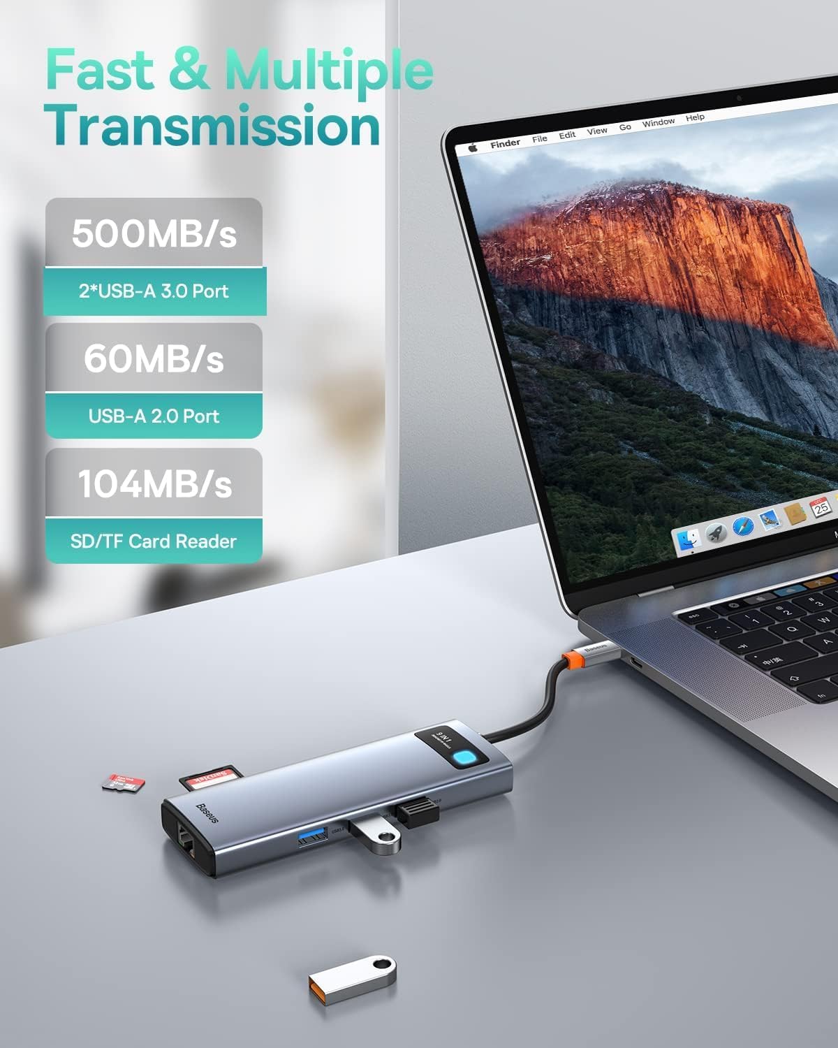 Thumbnail 5 de Baseus Dock 9-in-1 for 4K@120Hz ⚡