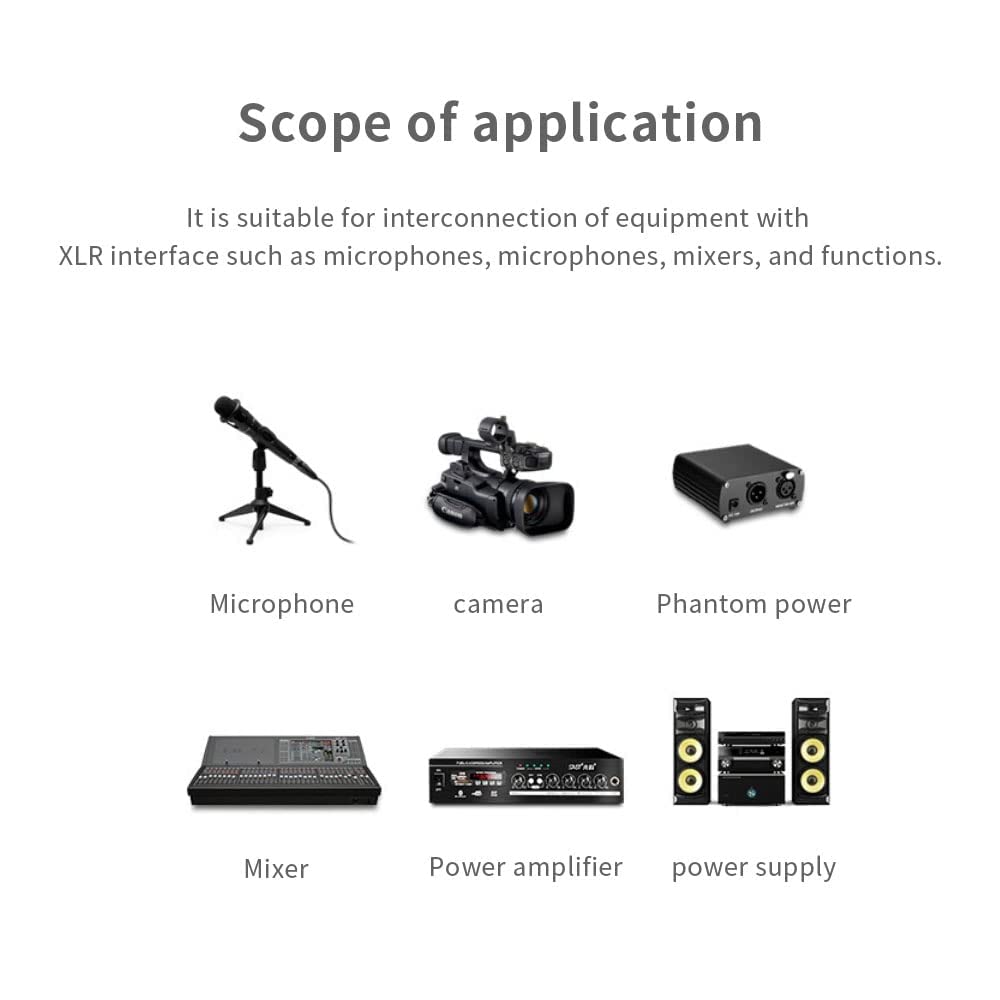 Detalle de Seefeful XLR-to-3.5mm microphone cable, 10 ft