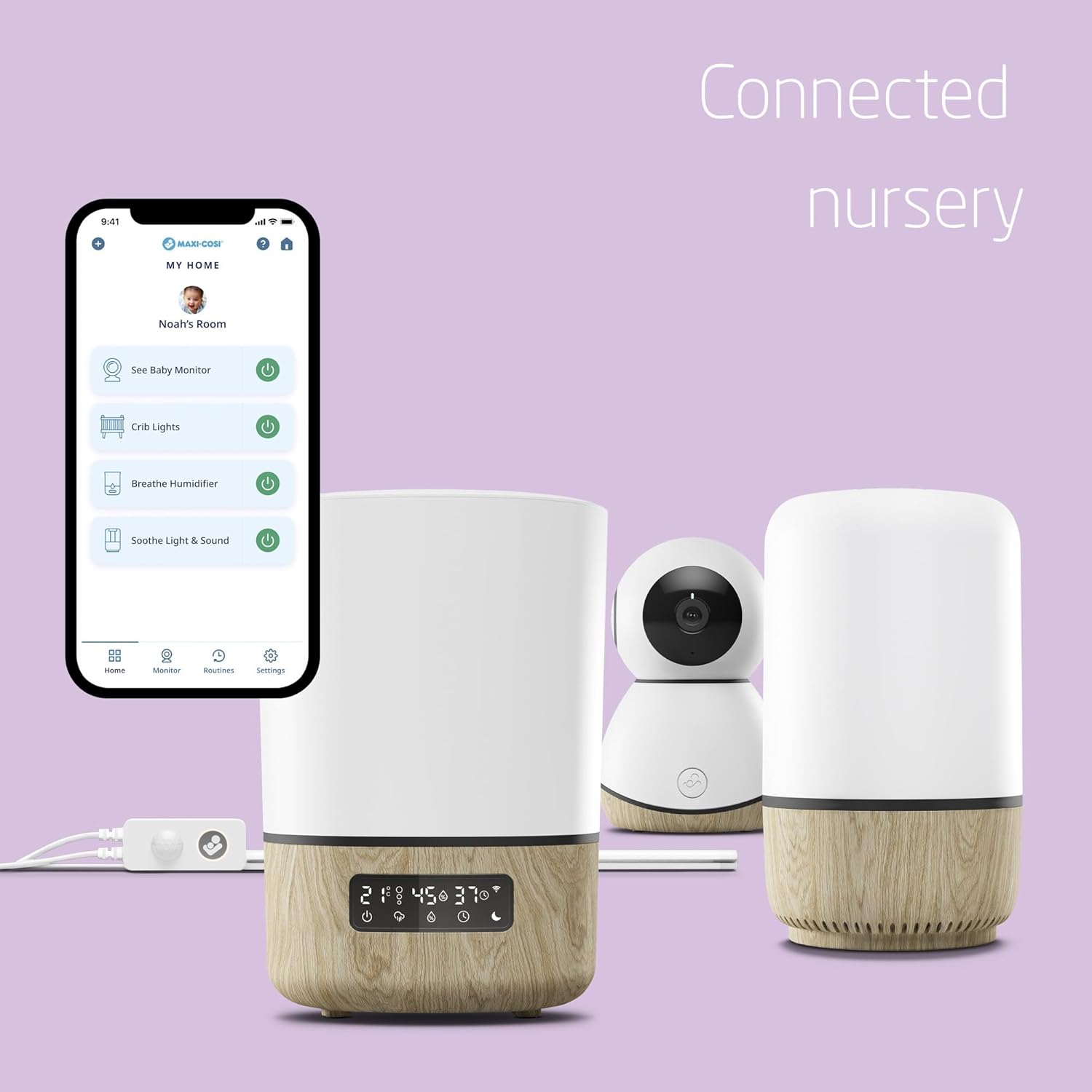 Detalle 2 de Maxi-Cosi Soothe Light & Sound: Smart Baby Night Light and White Noise Machine