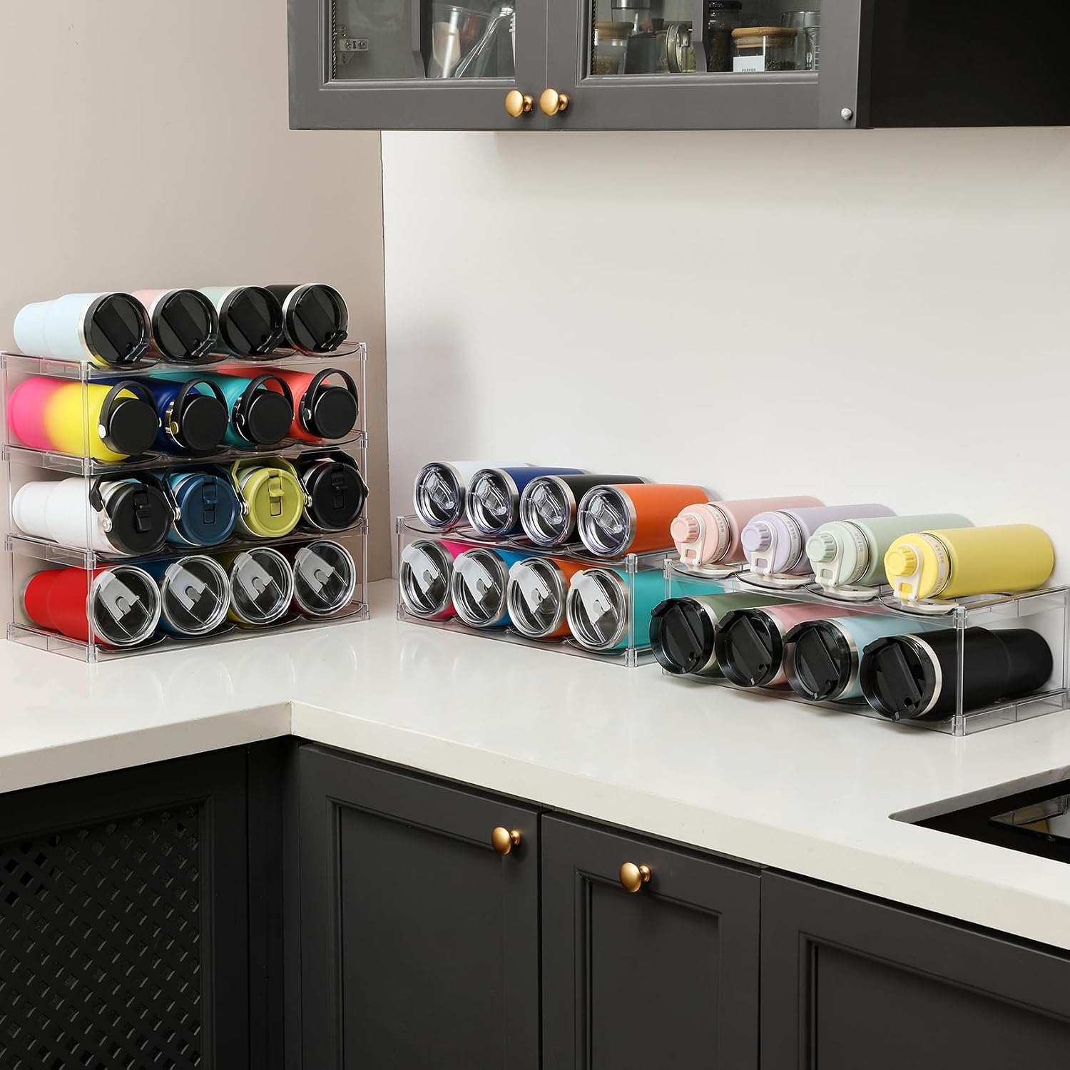 Thumbnail 5 de LARGER Compartment 4-Tier Water Bottle Organizer
