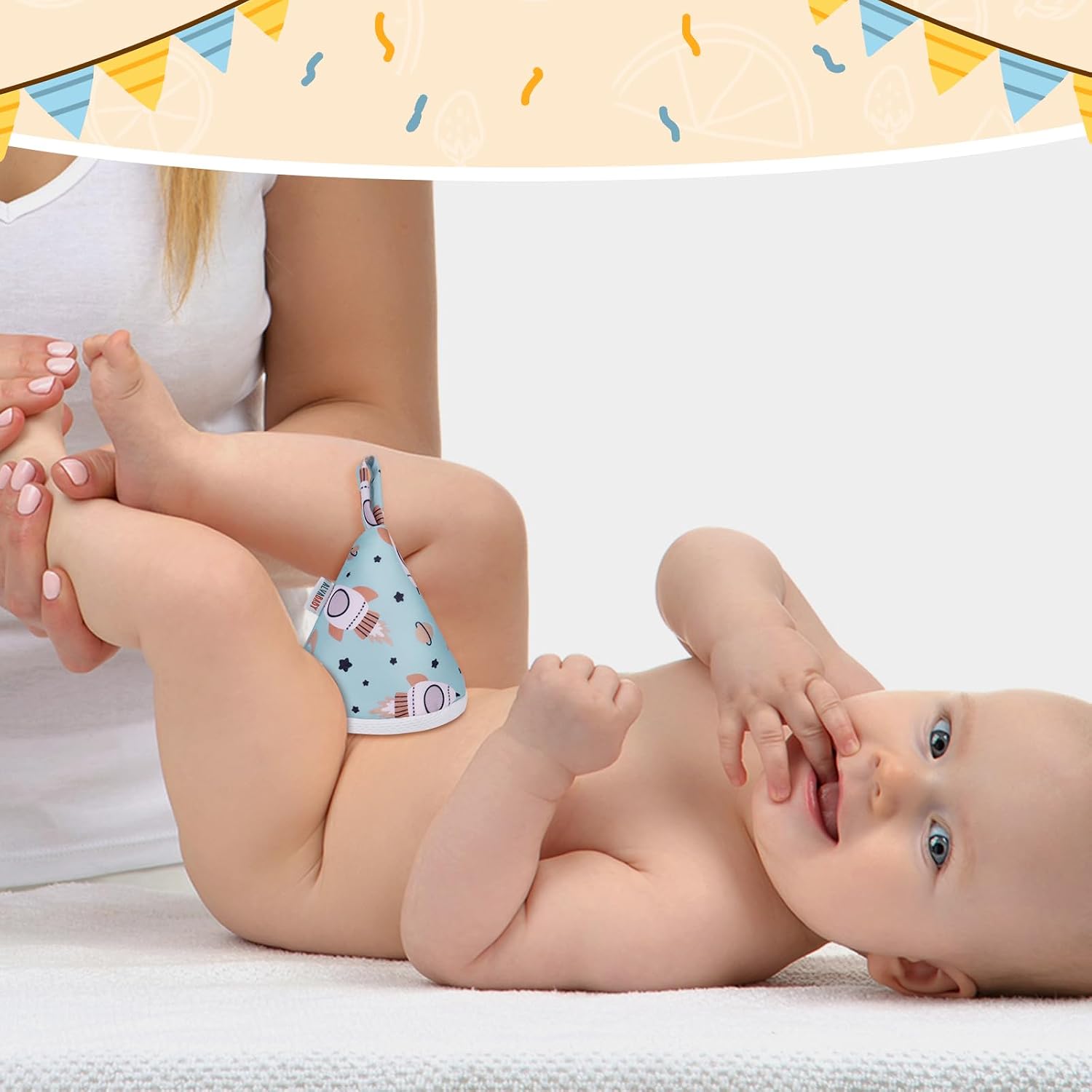 Detalle de ALVA ALVABABY 男の子用おしっこカバー 4層構造・洗って繰り返し使える4個セット