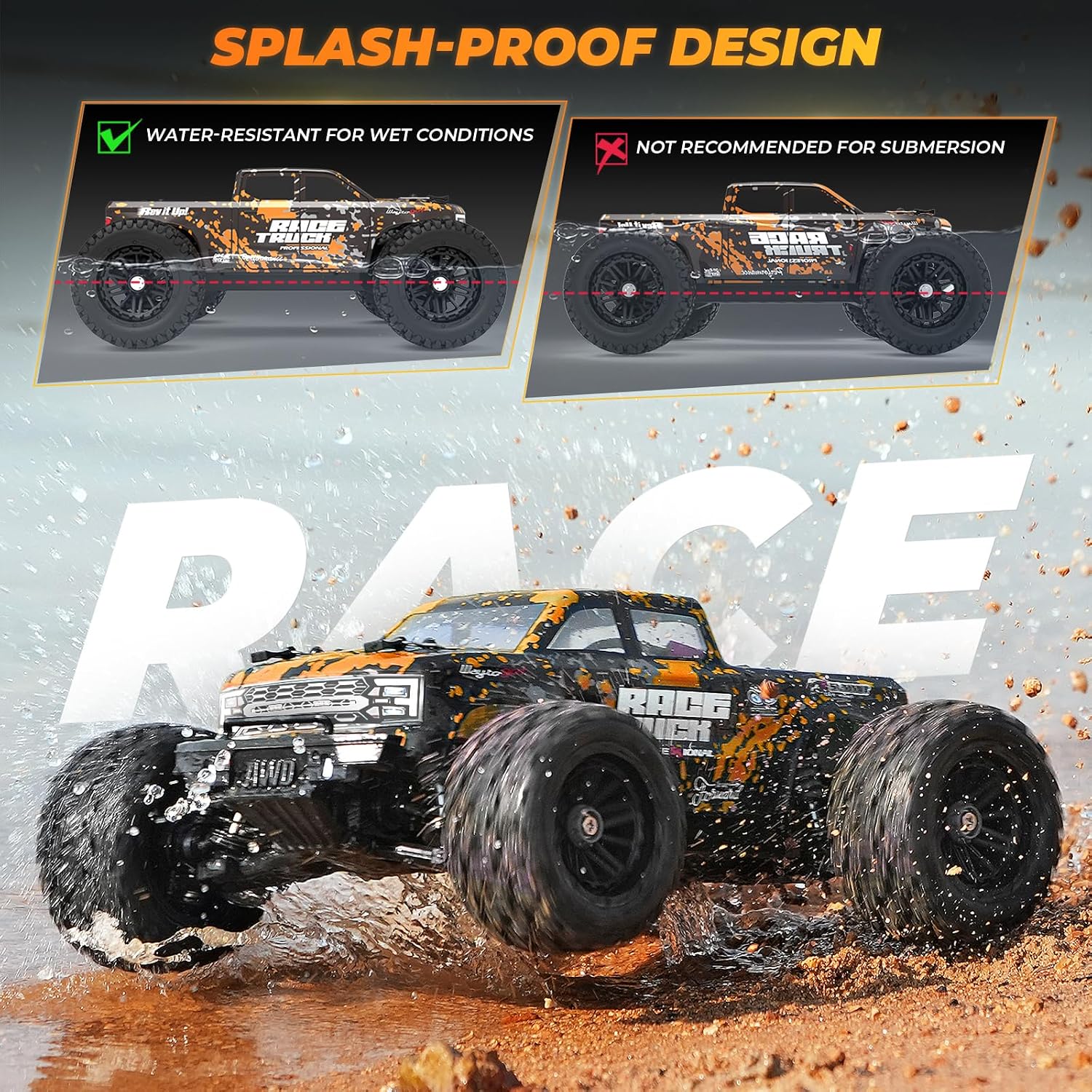 Thumbnail 6 de HAIBOXING 18859E 1:18 RC Monster Truck, 4WD, 36 km/h, Oil-Filled Shocks