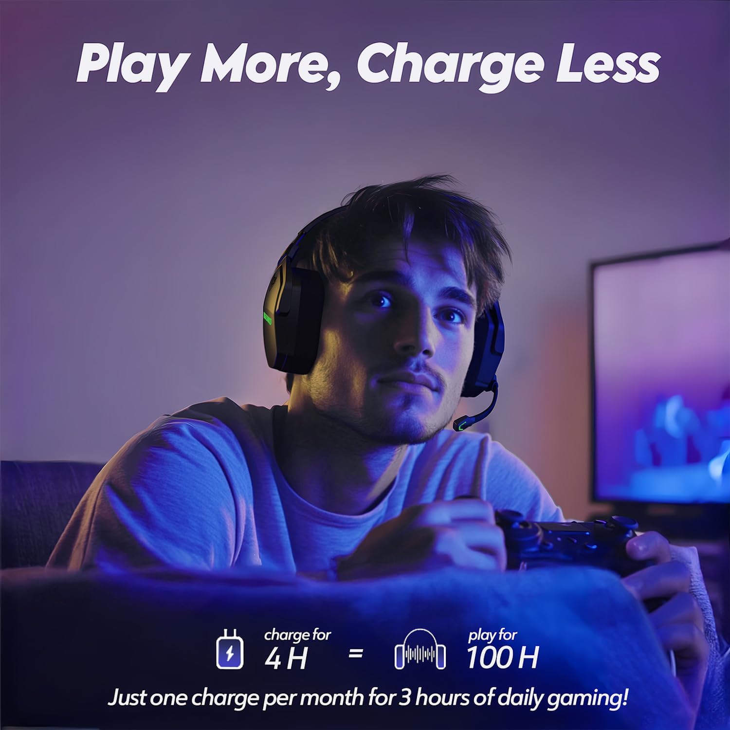 Thumbnail 5 de NUBWO G06 Dual Wireless Gaming-Headset 100 Std.