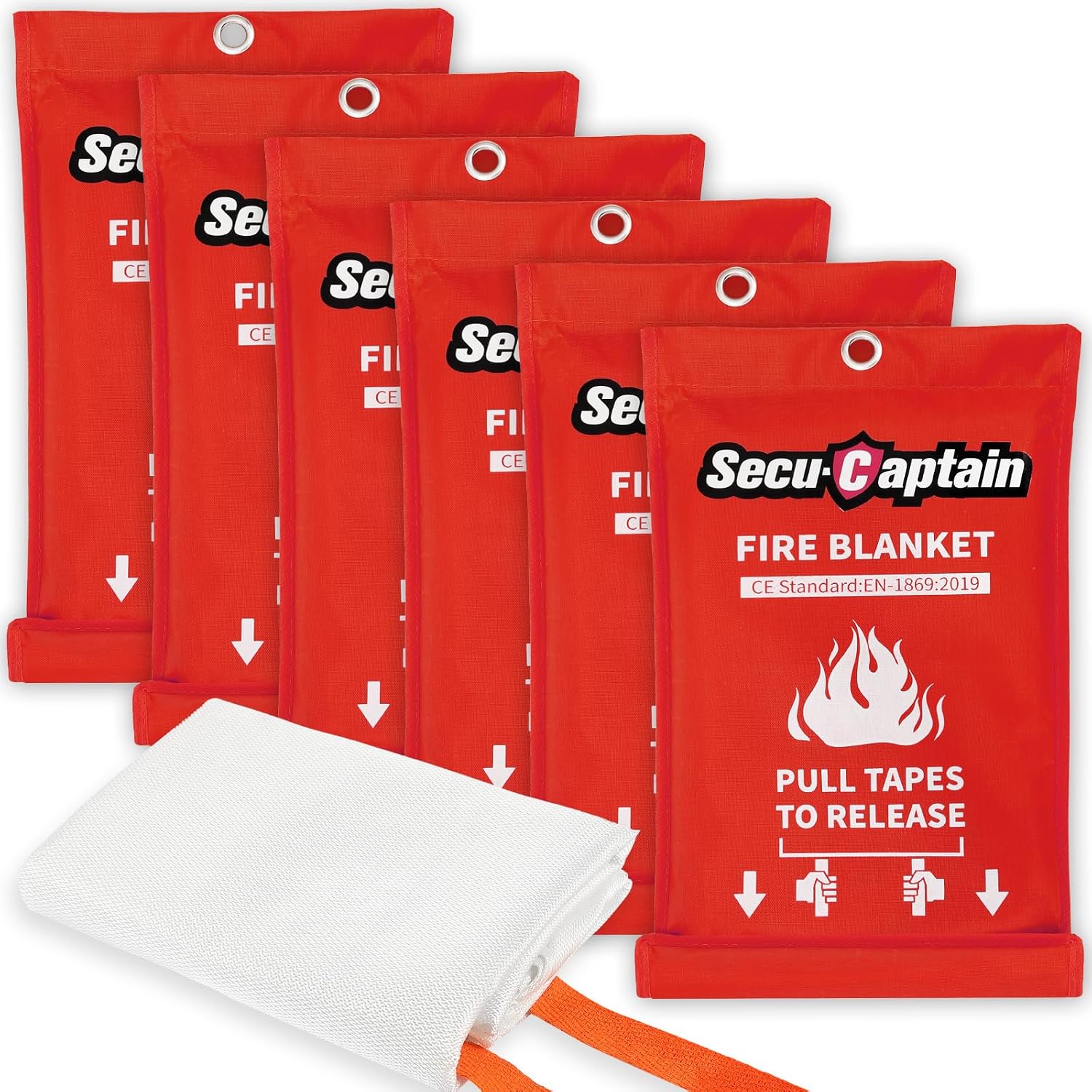 Detalle de SecuCaptain Fire Blanket 40 x 40-Inch