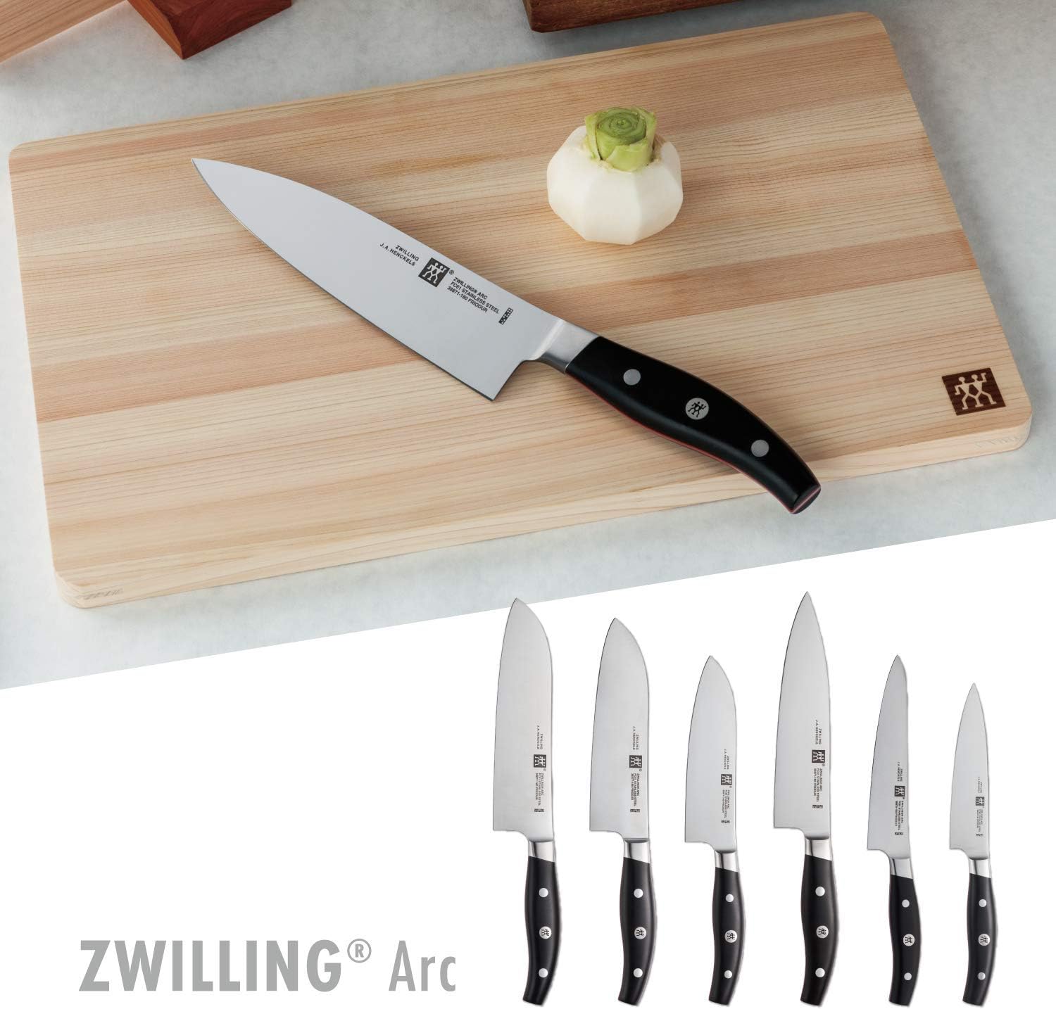 Detalle 2 de ZWILLING ツヴィリング アーク 38881-002 シェフナイフ2本セット、関市製・ステンレス鋼