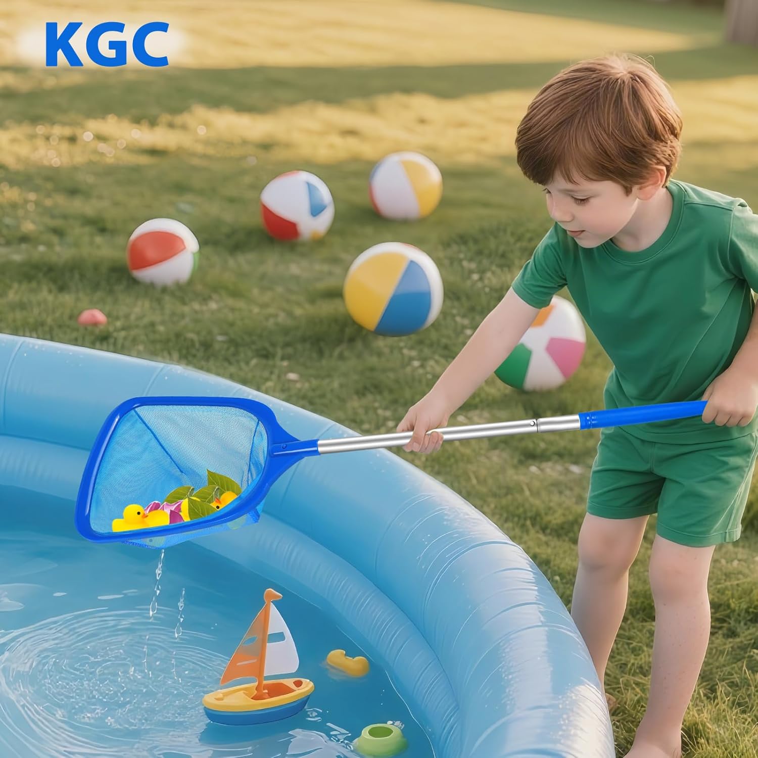 Detalle de KGC Retino per Piscina con Manico 31,7"–5,7 ft | Retino Ultra Fine per Piscine, Vasche Idromassaggio e Laghetti