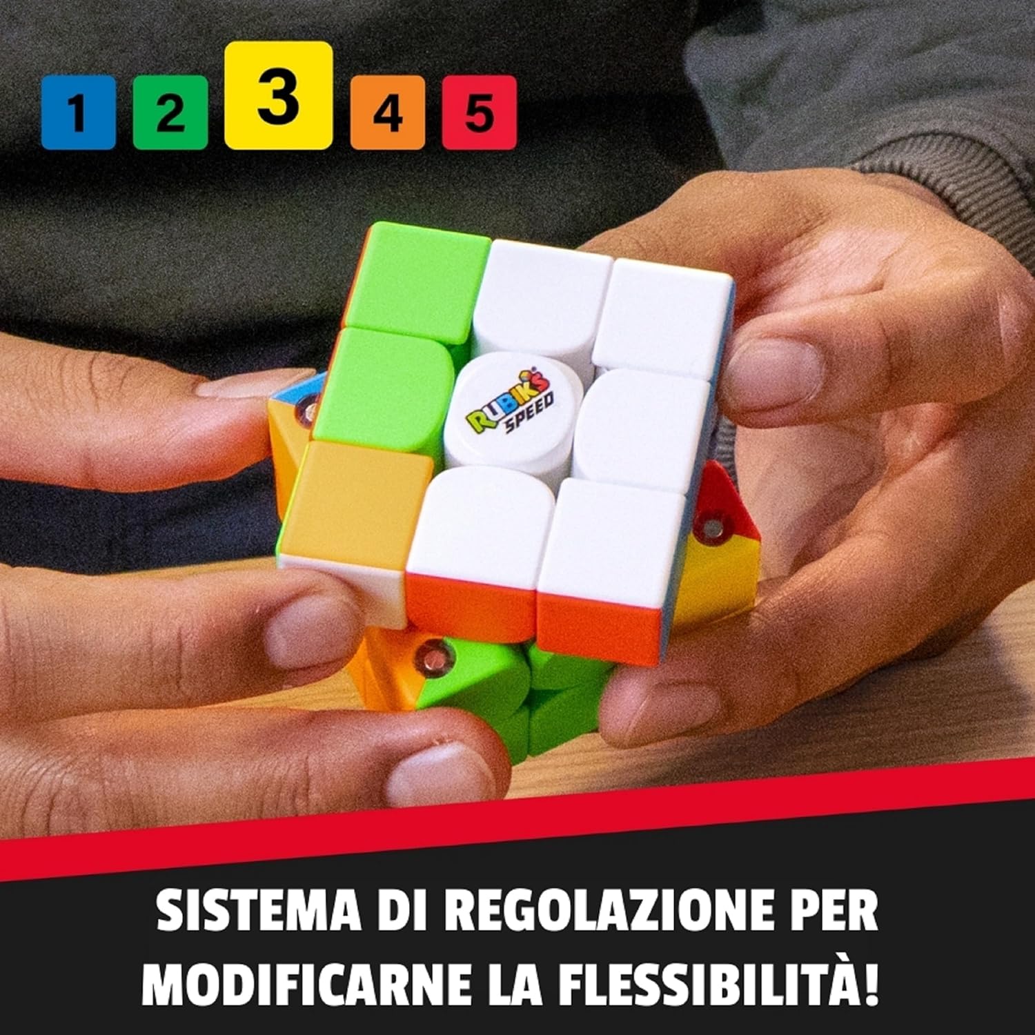 Thumbnail 3 de Cubo Rubik's Speed Magnetico 3x3 – versione con magneti, senza adesivi e regolazione personalizzabile