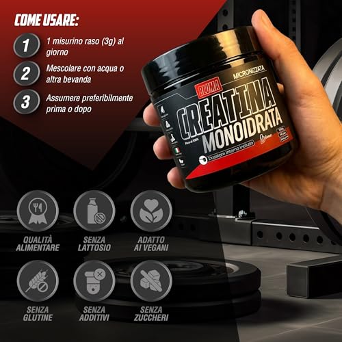 Detalle de Creatina Monoidrata in Polvere Micronizzata 350 g – Bluma