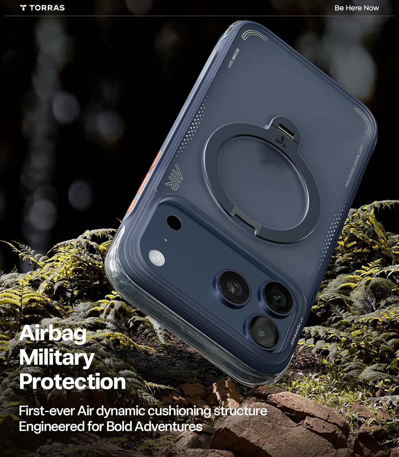 Detalle de TORRAS Ostand Q3 Air 360° magnetic case