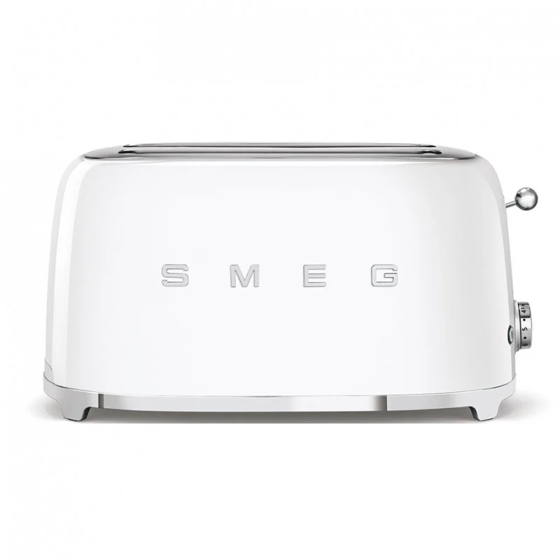 Smeg TSF02WHEU tostadora 4 rebanadas 1500W estilo 50’ blanco