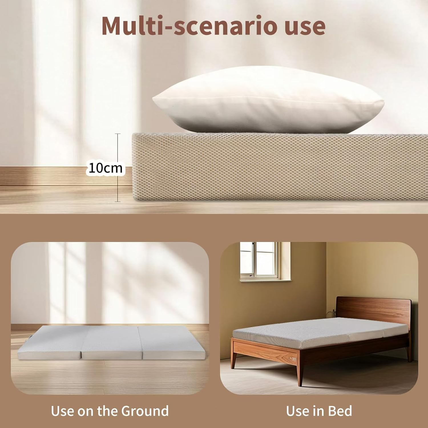 Thumbnail 6 de Gwydre tri-fold memory foam mattress 10cm