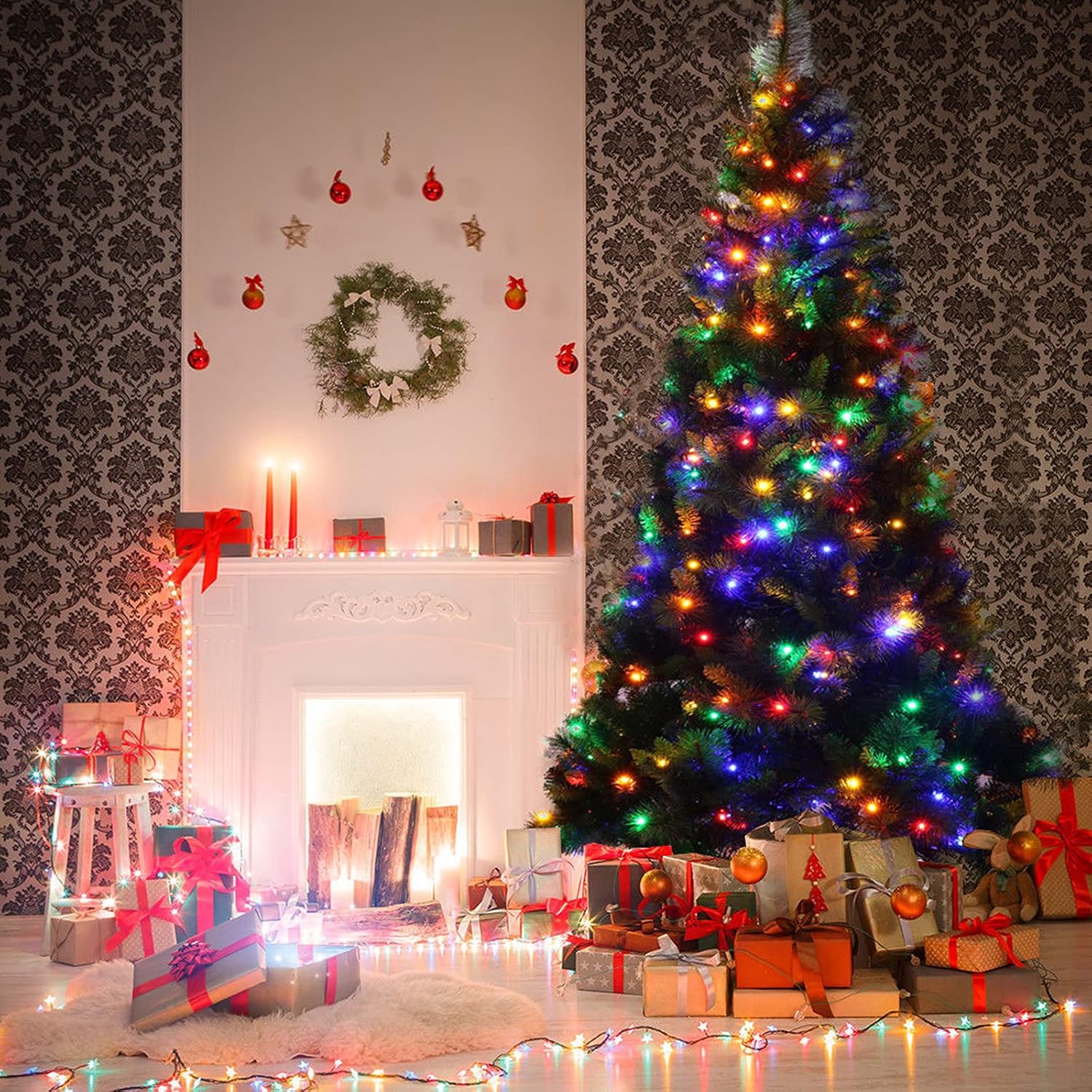 Detalle 1 de LED Christmas String Lights 181 Feet