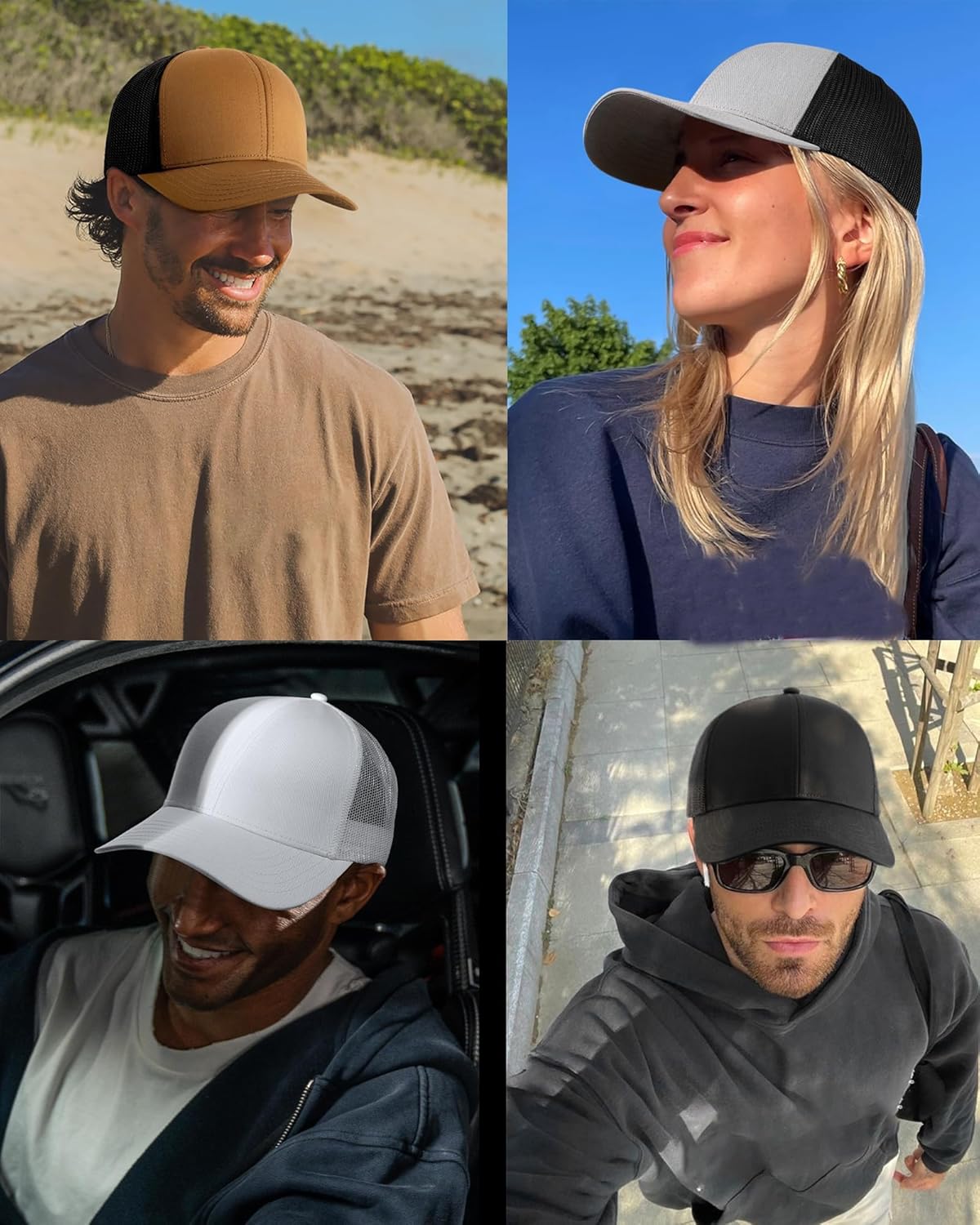 Thumbnail 6 de FURTALK Unisex Trucker Cap aus Netzstoff – verstellbare Baseballkappe für Herren und Damen