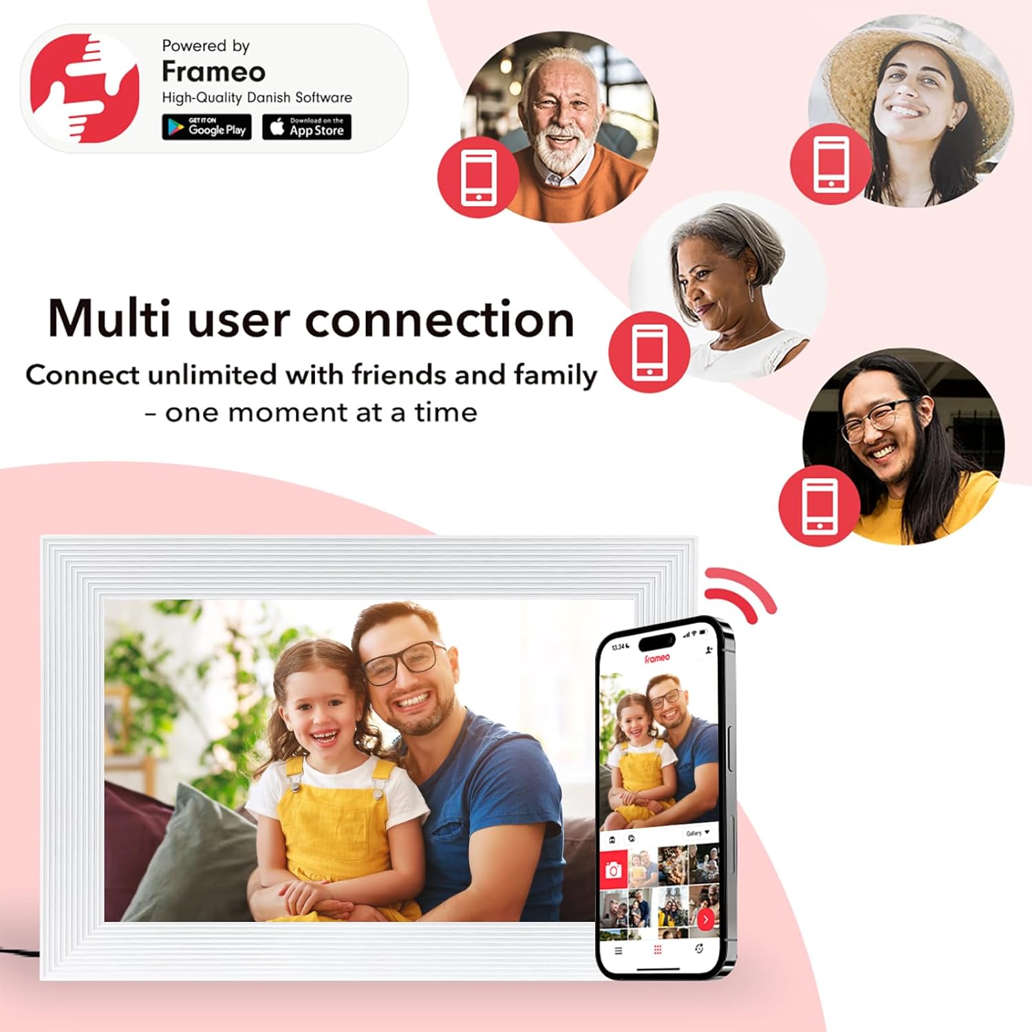 Thumbnail 5 de Frameo 10.1 Inch Smart WiFi Digital Photo Frame