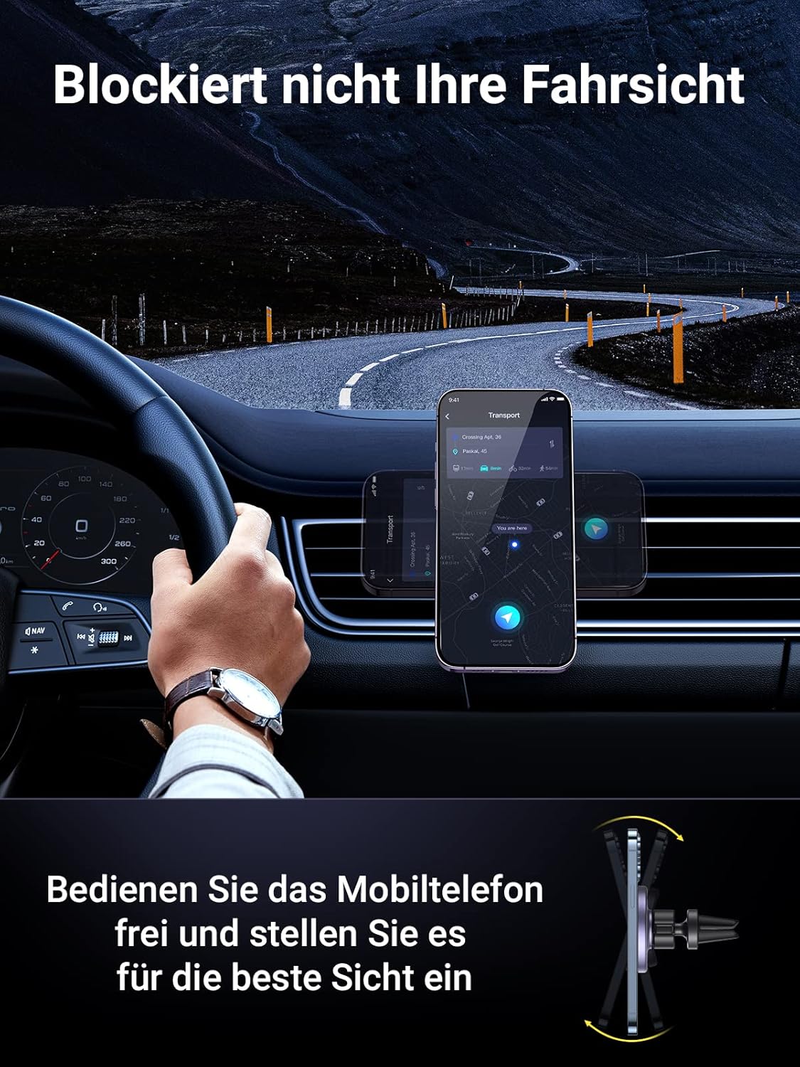 Thumbnail 3 de UGREEN MagSafe Autohalterung 12 Magneten