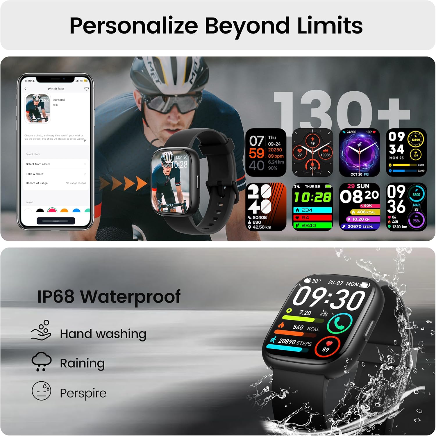Thumbnail 6 de Smart Watch with Alexa Built‑in 1.83" fitness watch
