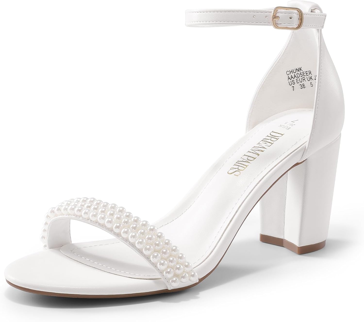 Thumbnail 6 de DREAM PAIRS Women's Chunk Low Heel Pump Sandals
