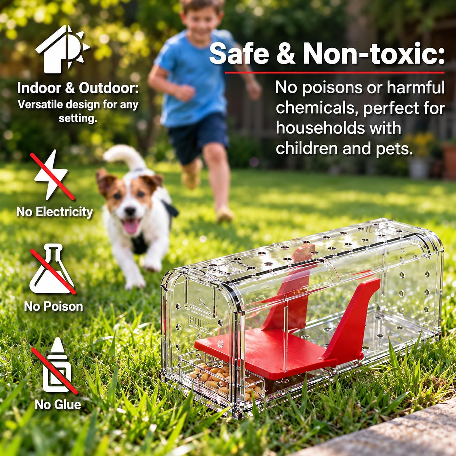 Detalle de ROSHIELD Humane Mouse Trap 2-pack โ reusable ๐ญ