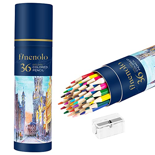 Imagen de Finenolo 36 Pack Colored Pencils for Adult Coloring Books en OfertitasTOP