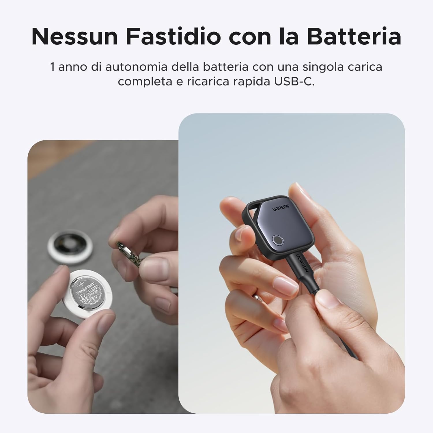 Detalle de UGREEN FineTrack Smart Finder Bluetooth 80 dB