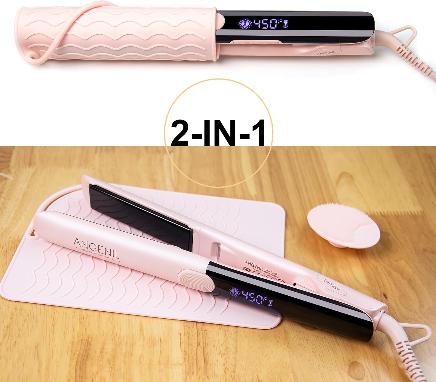 Thumbnail 6 de ANGENIL Pro Titanium Flat Iron 20s heating 💇♀