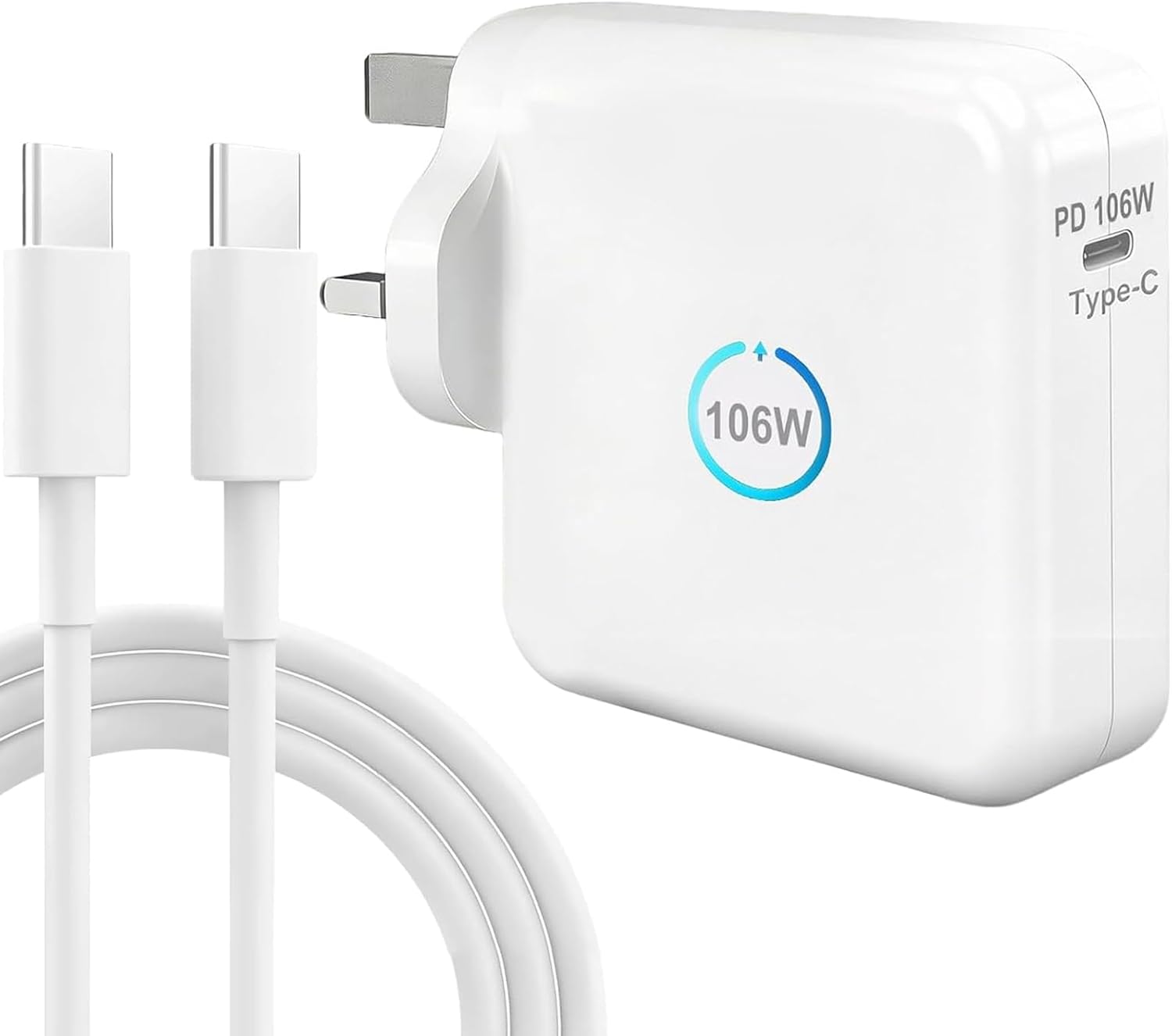 Detalle de FiveBox 106W USB-C Super Fast Charger for MacBook Pro/Air, iPad Pro and USB-C laptops