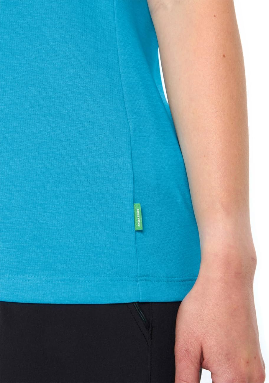 Detalle de VAUDE Women's Essential Top – Funktions-Top zum Wandern, schnelltrocknend und pflegeleicht