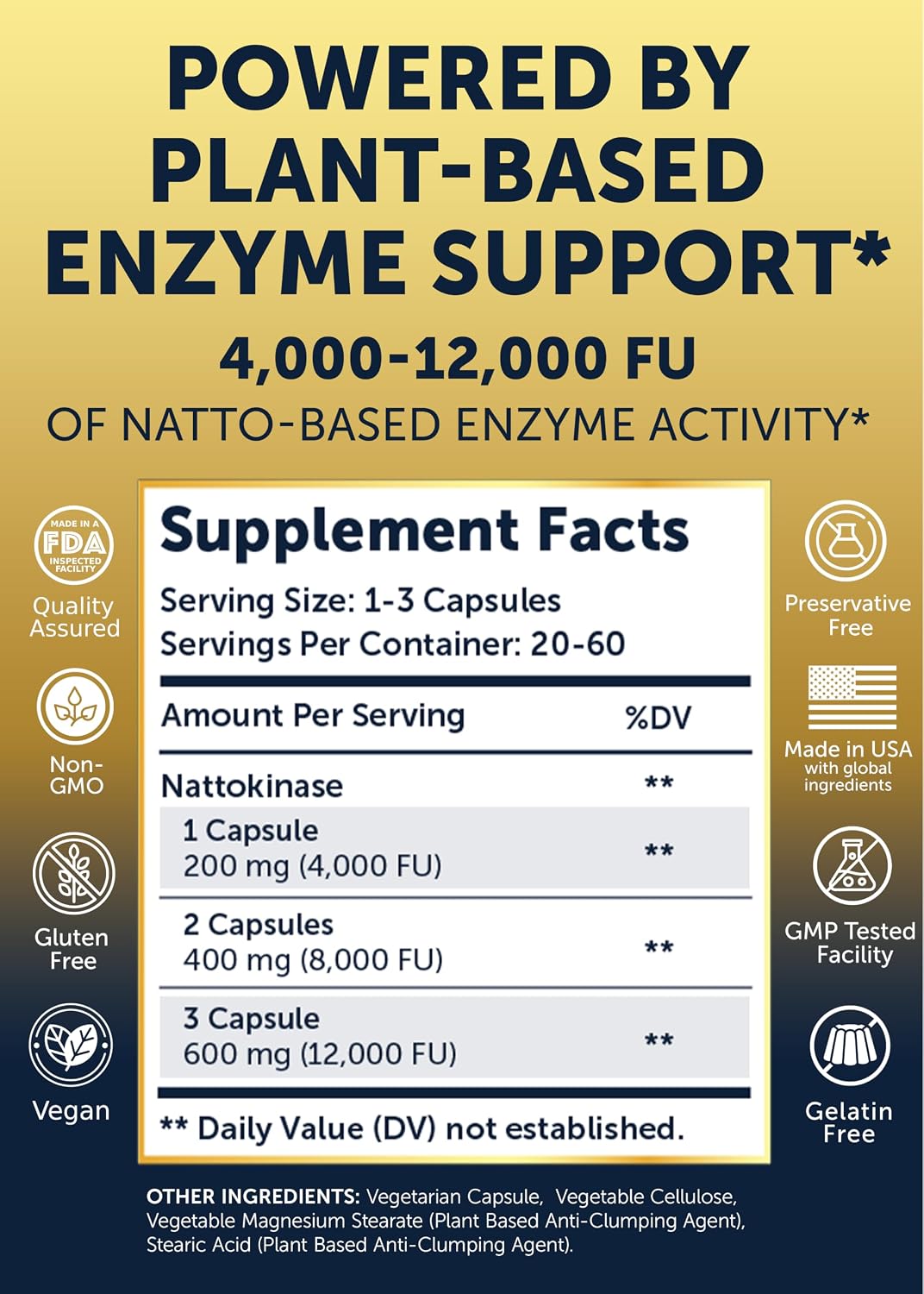 Detalle 2 de Lunakai Nattokinase Supplement 400 mg