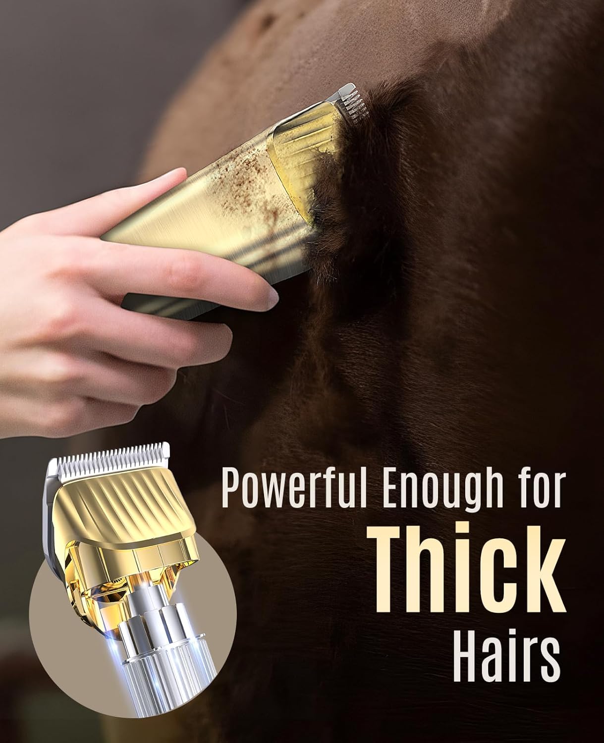 Detalle 2 de oneisall Horse Clippers cordless groomer for thick coats ✂