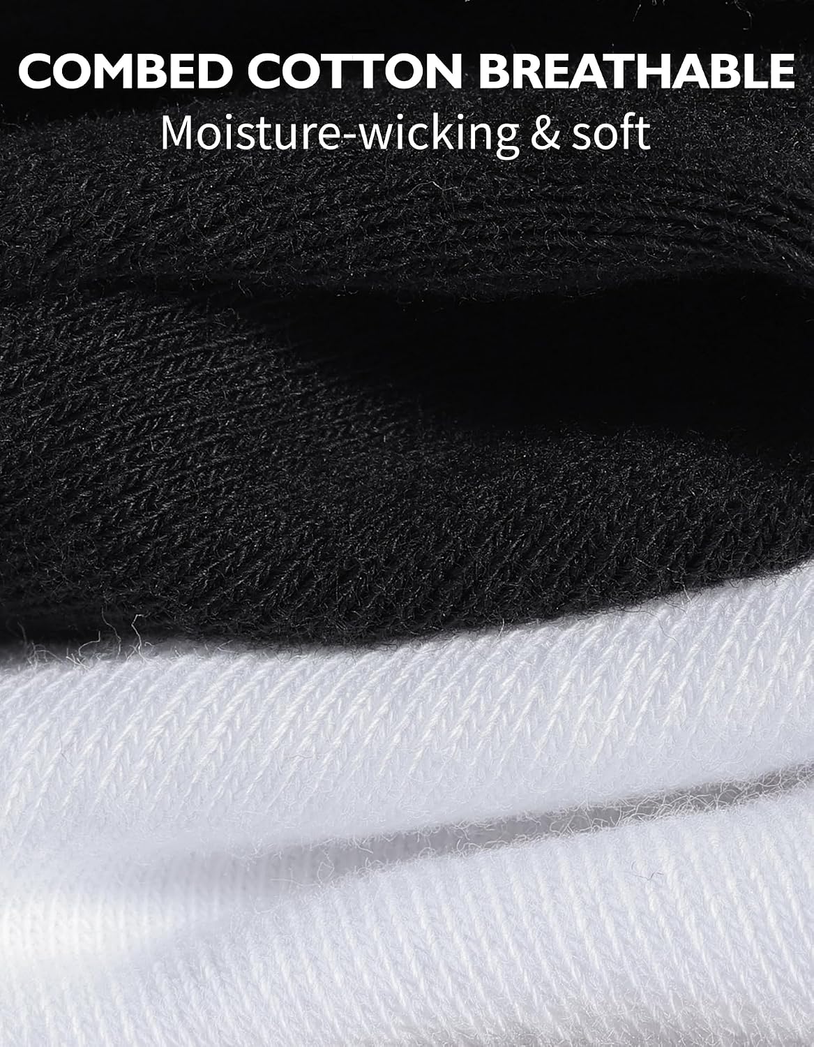 Thumbnail 2 de CLOSEMATE Women's Crew Socks, 3 Pairs, Cotton-Rich with Ribbed Cuffs