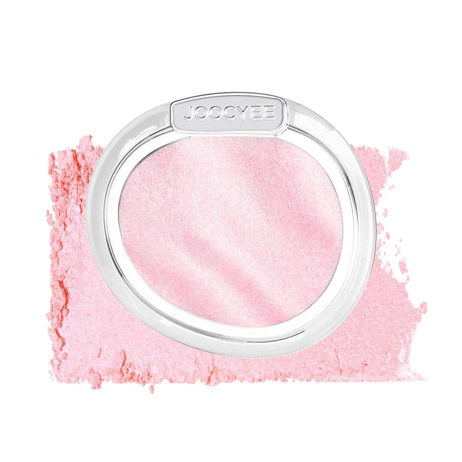 Detalle de JOOCYEE AURA Glazed Blush Highlighter: Veil Nude, Dewy Finish