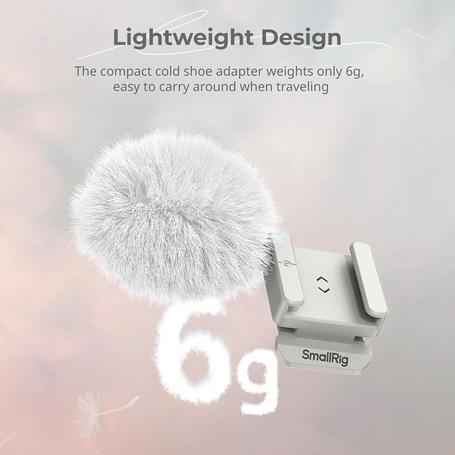 Thumbnail 6 de SmallRig Furry Windscreen Kit (2pcs) for Canon EOS R50 V with Cold Shoe Adapter and Wind Muff – 5434