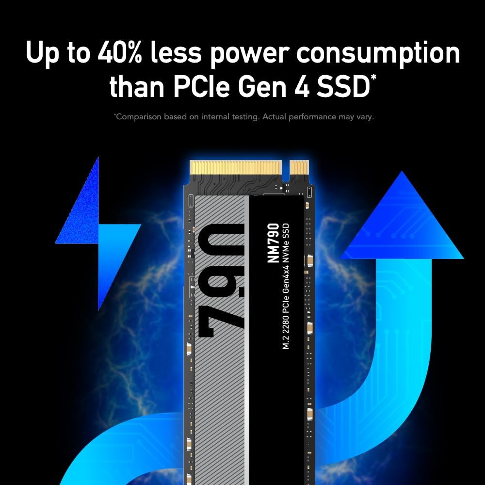 Thumbnail 3 de Lexar 4TB NM790 PCIe Gen4 NVMe M.2 2280 Internal SSD (LNM790X004T-RNNNU)
