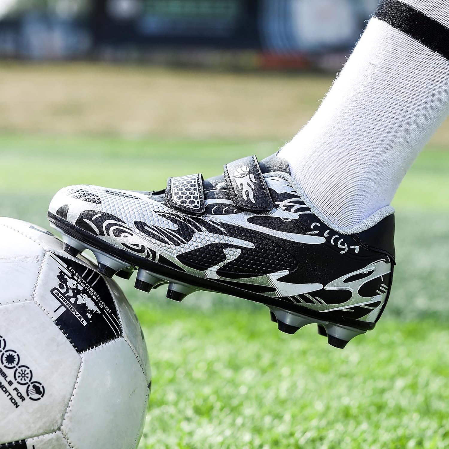 Thumbnail 1 de Unitysow Fußballschuhe Jungen/Mädchen – Outdoor-Schuhe, EU 31, Schwarz