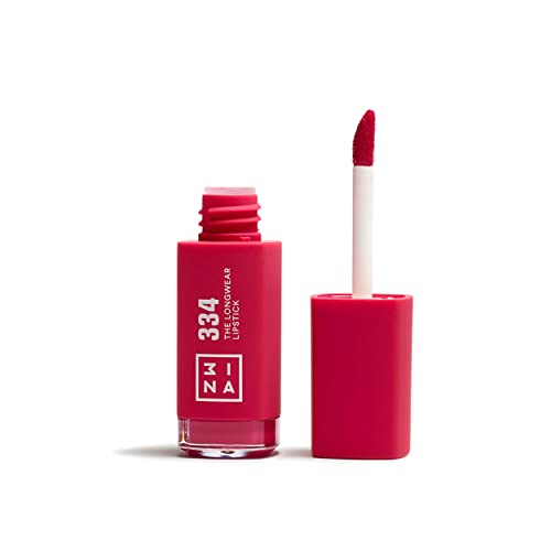 Detalle de 3INA The Longwear Lipstick 334, rose vif 🎨