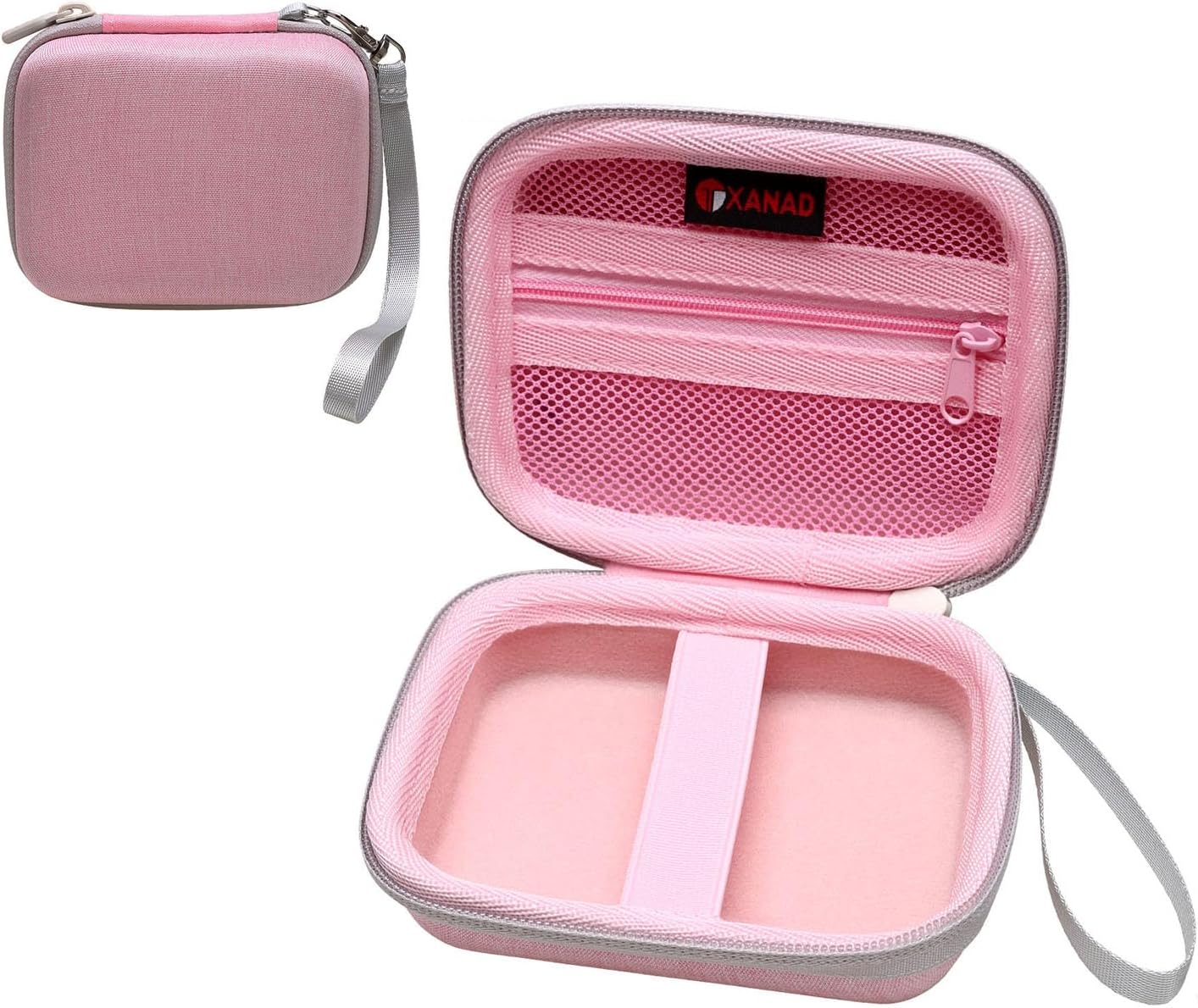 Detalle de XANAD Digitalkamera Hülle & Tasche für Kinderkameras – passend z. B. für Kodak Pixpro FZ55 und C1 mini (Rosa)