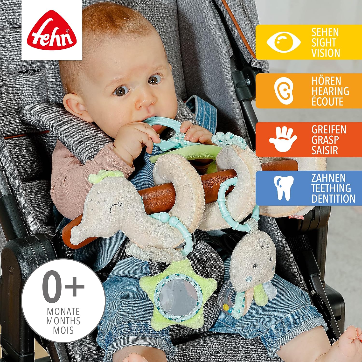Detalle 2 de Fehn Activity Spirale Seepferd 35 cm