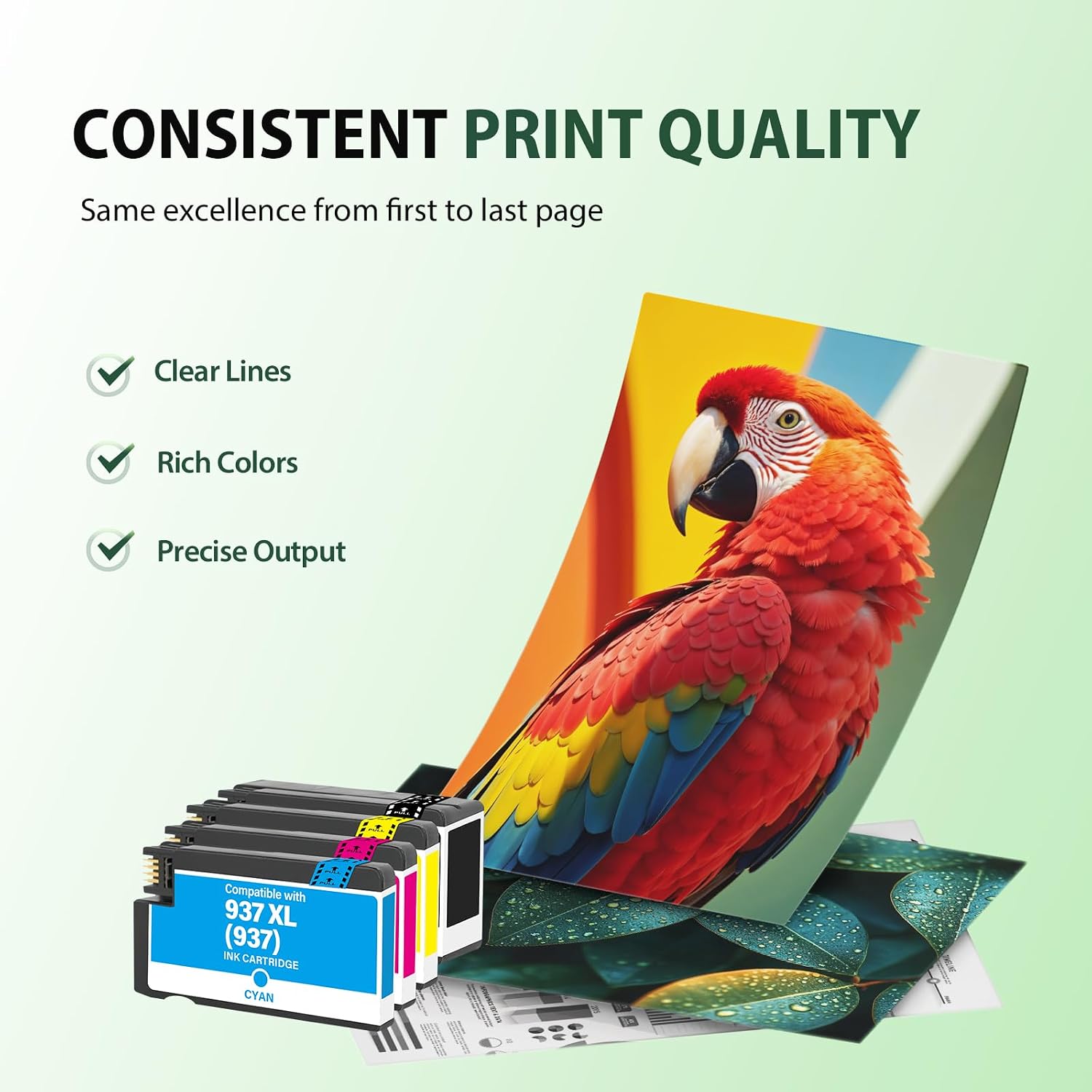 Thumbnail 4 de VICTONER 937XL Ink Cartridges Multipack for HP OfficeJet Pro 9xxx Series (Black, Cyan, Magenta, Yellow)