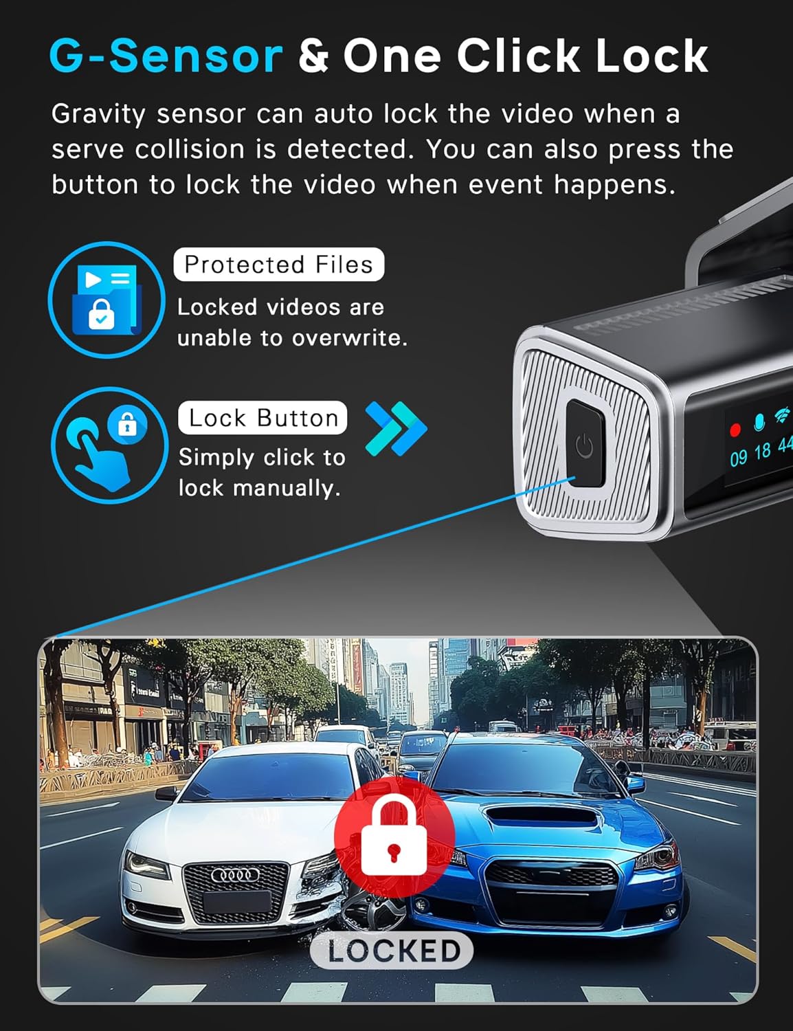 Detalle 2 de Navycrest Q7 64GB dash cam