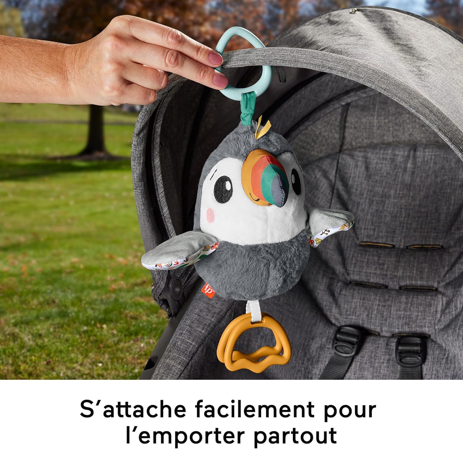 Thumbnail 5 de Fisher-Price Toucan à agiter partout (HNX66) – jouet en peluche sensoriel dès la naissance