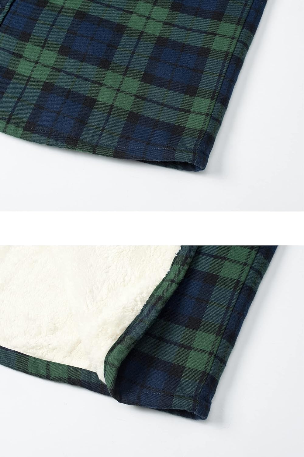 Thumbnail 3 de TACVASEN Herren Fleece Thermohemd Warm Flanellhemd