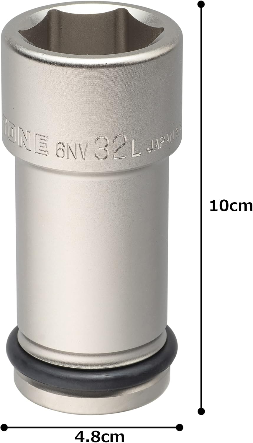 Thumbnail 3 de トネ(TONE) HP6NV-32L インパクト用ロングソケット 差込角19.0mm・二面幅32mm・全長100mm