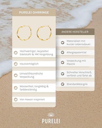 Detalle de Purelei Creolen aus Edelstahl